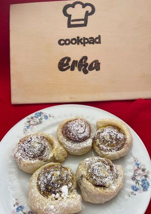 Fahéjas leveles csiga recept fotója