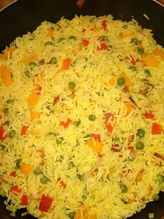 A picture of Vegetable fried rice.