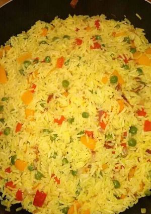 A picture of Vegetable fried rice.