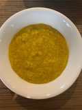 Crema de zapallo con quinua y cúrcuma