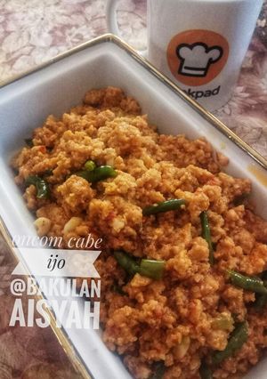 Foto resep Oncom cabe ijo