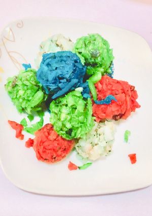 A picture of Coconut candy balls.