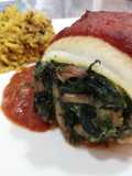 Panga rellena con arroz al curry