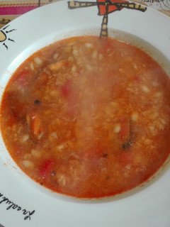 Una foto de Sopa de marisco