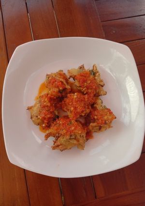 Foto resep Bakwan sayur bumbu plecing