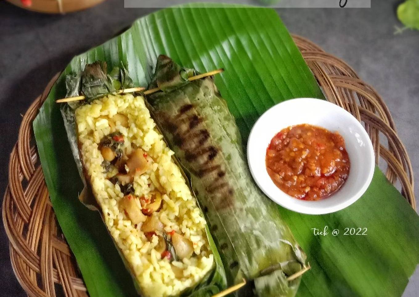 Nasi Bakar Cumi Kemangi