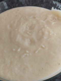 Una foto de Crema de Puerros y Pera