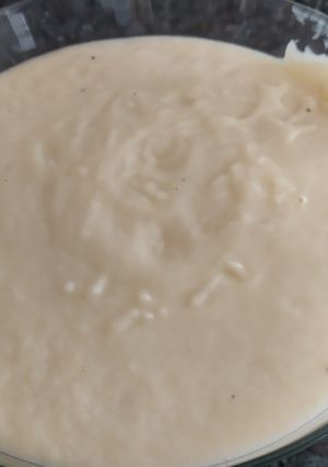 Una foto de Crema de Puerros y Pera