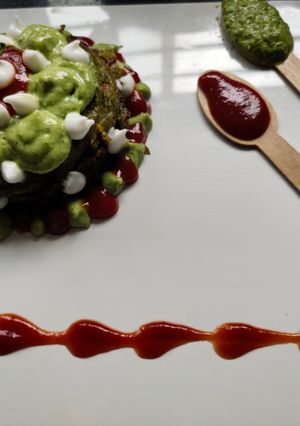 A picture of Spinach mayo pancake..