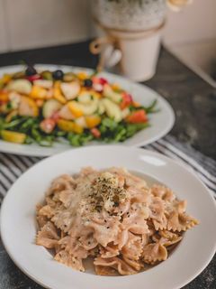 Foto resep Pasta Creamy Farfalle Kembang Kol cocok untuk diet