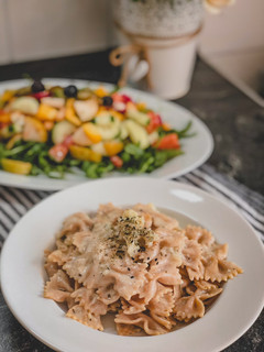 Foto resep Pasta Creamy Farfalle Kembang Kol cocok untuk diet