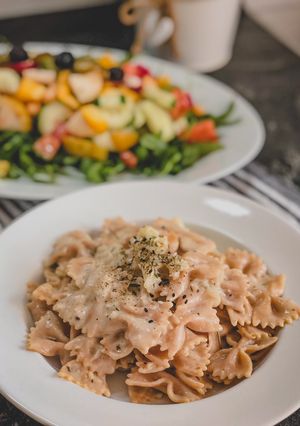 Foto resep Pasta Creamy Farfalle Kembang Kol cocok untuk diet