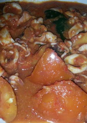 Foto resep Cumi saus padang