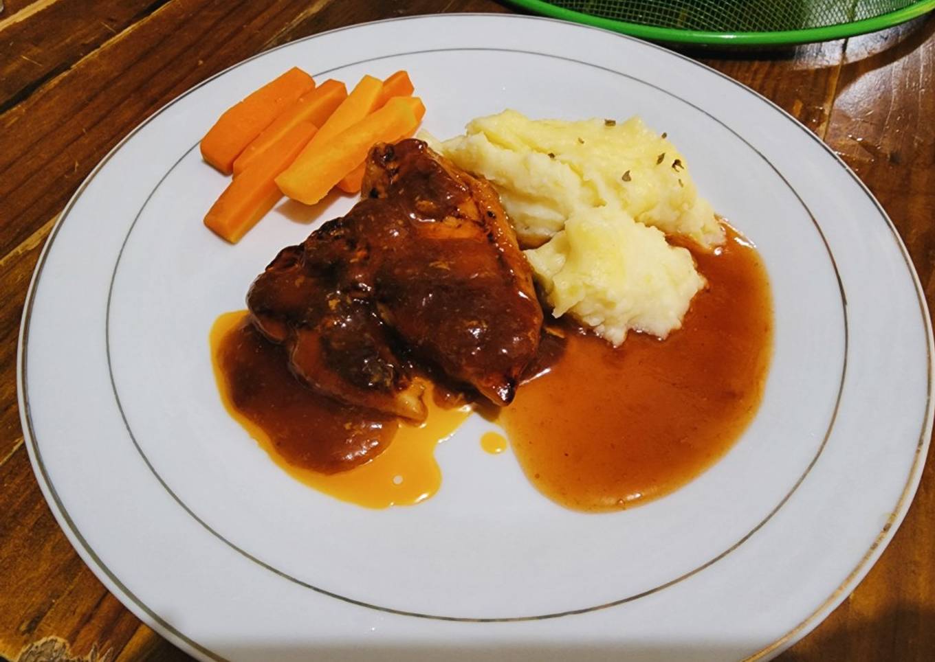 Steak Ayam Saus BBQ ala Pak Madu resep by Yachikuka