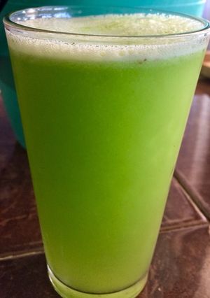 Una foto de Agua de nopal