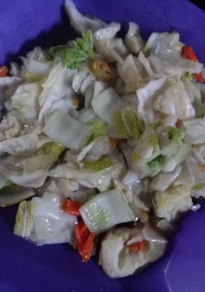 Foto resep Tumis sawi putih dan kol