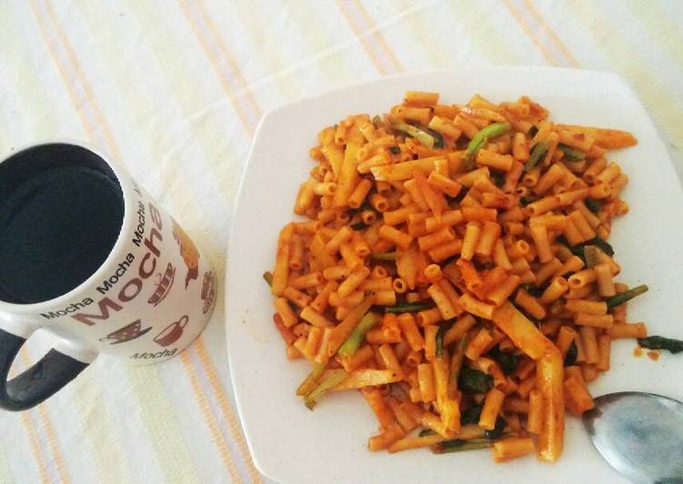 Stir Fry Hot Macaroni