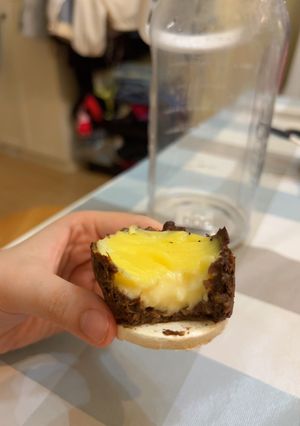 A picture of Sweet potato custard tart.