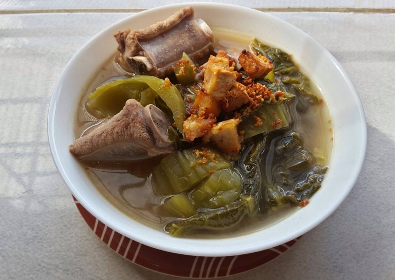 Bakut sayur asin (non halal)