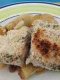 Pescado almendrado al horno