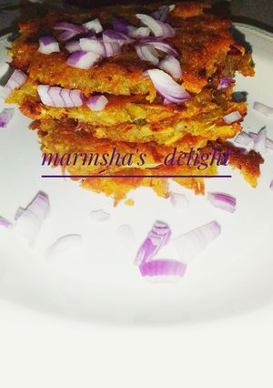 A picture of Sweet potato pancake.