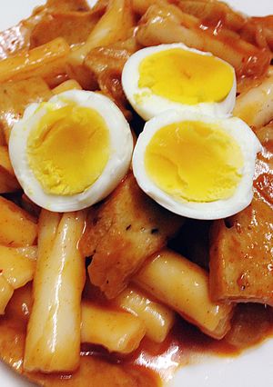 Hình của món Tokbokki.