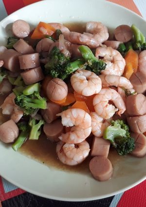 Foto resep Udang sosis saos tiram