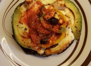 Una foto de Pizza de Hongo Portobello