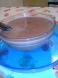 Chocolate de leche y agua