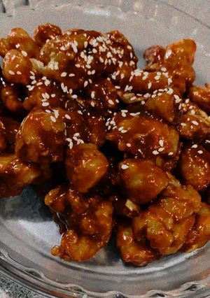 Foto resep Ayam Goreng Saus Korea (sweet and spicy korean fried chicken)