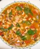 Creole black eyed pea soup with smoked ham