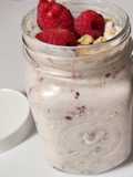 Raspberry Cheesecake Overnight Oats