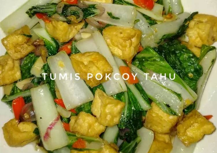 Tumis Pokcoy Tahu