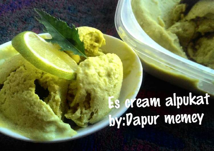 Bagaimana Menyiapkan Es cream alpukat, Menggugah Selera