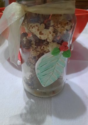 Una foto de Pochoclos para adultos (picantes con chocolate)