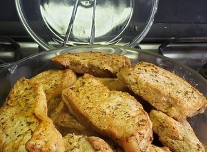 Foto de Bifes de Lombo Suíno ao forno