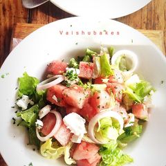 A picture of Watermelon and Feta Salad.