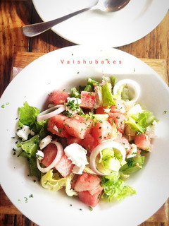 A picture of Watermelon and Feta Salad.