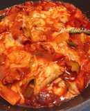 Gà xào bắp cải phomai Hàn Quốc