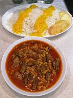 عکسی از دستور خورشت بامیه