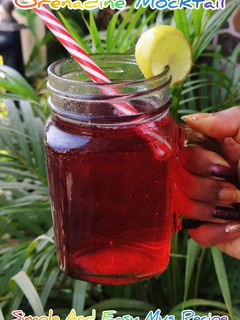 A picture of Strawberry Grenadine Lime Mocktail | 2 Minutes Mug Mocktail.