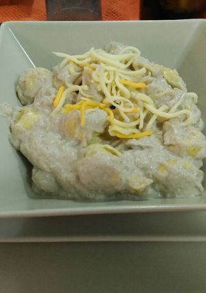 Una foto de Ravioli con salsa de setas