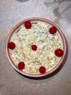 A picture of Olivier salad (Russian salad)🇷🇺.