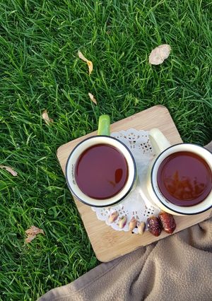 عکسی از دستور روش دم کردن چایی ایرانی