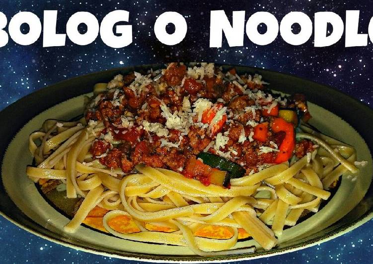 Steps to Prepare Homemade Bolog &#39;O&#39; Noodle