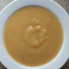 A picture of Turnip & maple potage (vegan).