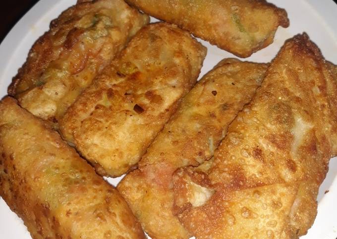 Easiest Way to Make Quick Homemade stuffed Egg Rolls