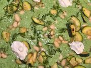 A picture of bean salad dressing