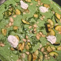 A picture of 🥬 Green Goddess Butter Beans.