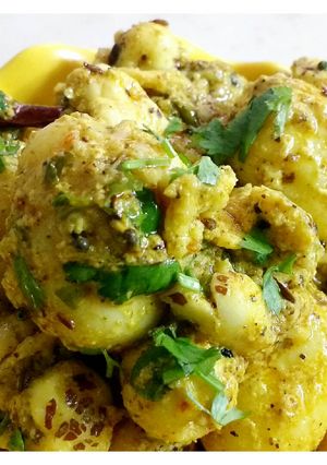 A picture of Makhana Baby Potatoes .